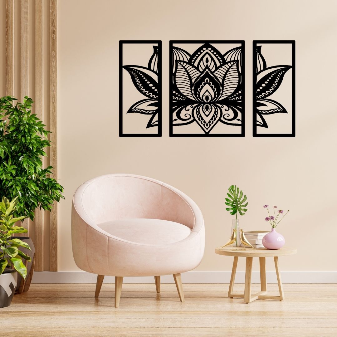 Handcraft Lotus Wall Art Sample